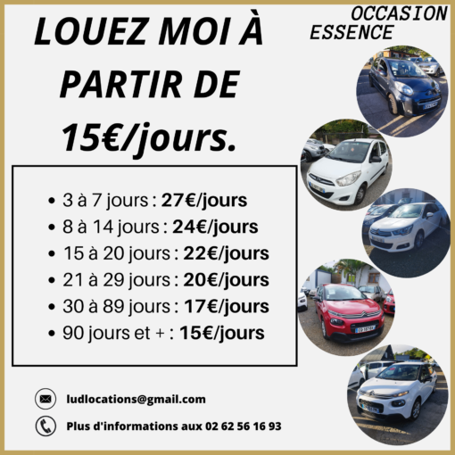 OCCASION ESSENCE LUD' LOCATIONS OCCASION ESSENCE LUD' LOCATIONS